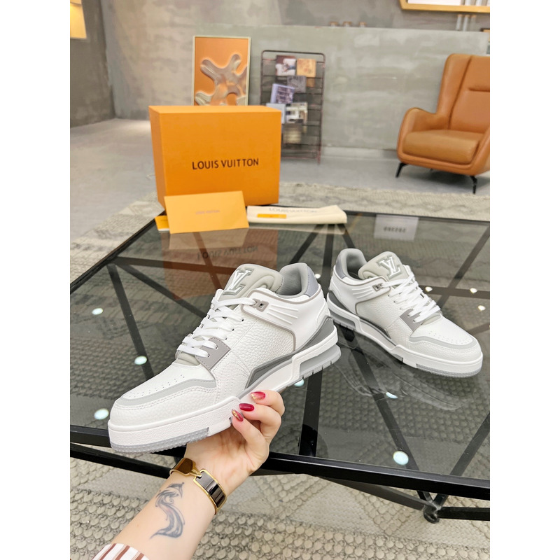 l**is V*t*n trainer sneaker grey&white