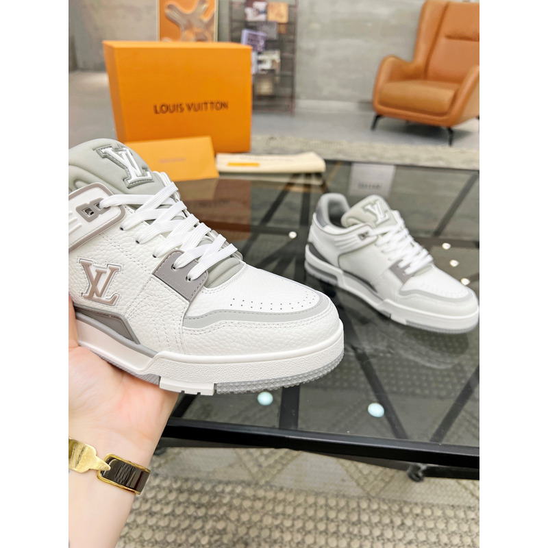 l**is V*t*n trainer sneaker grey&white