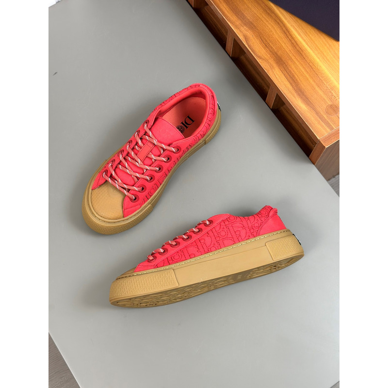 D*or and stone island b33 sneaker red and brown