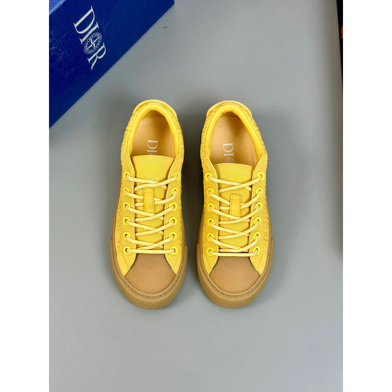 D*or and stone island b33 sneaker yellow and brown