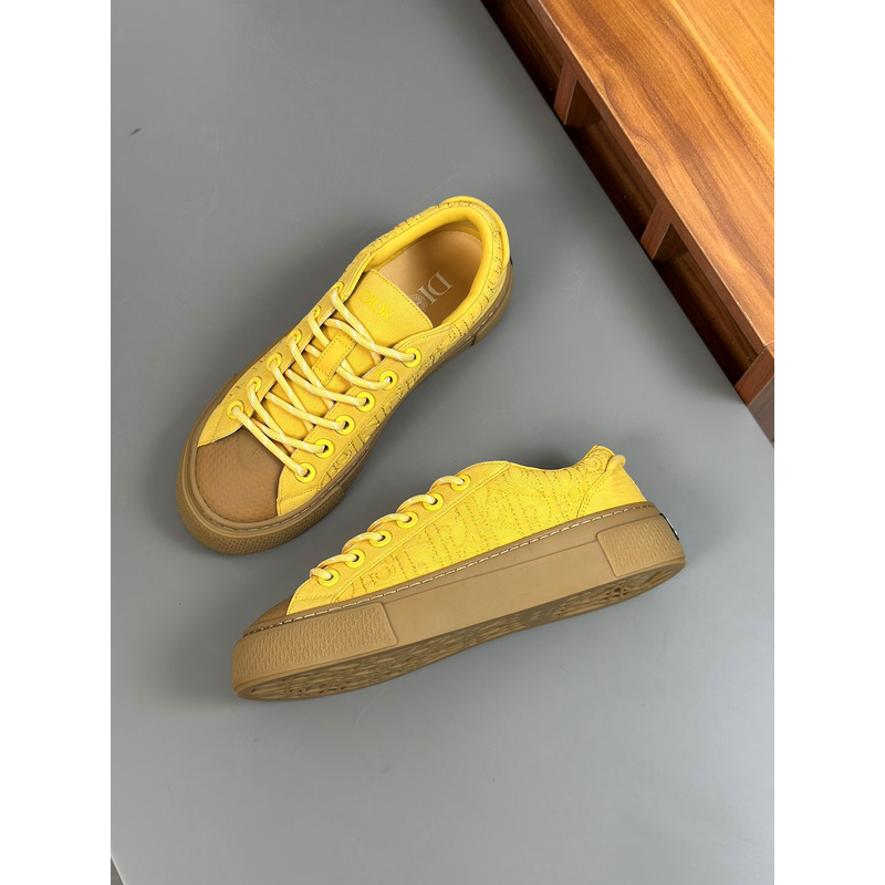 D*or and stone island b33 sneaker yellow and brown