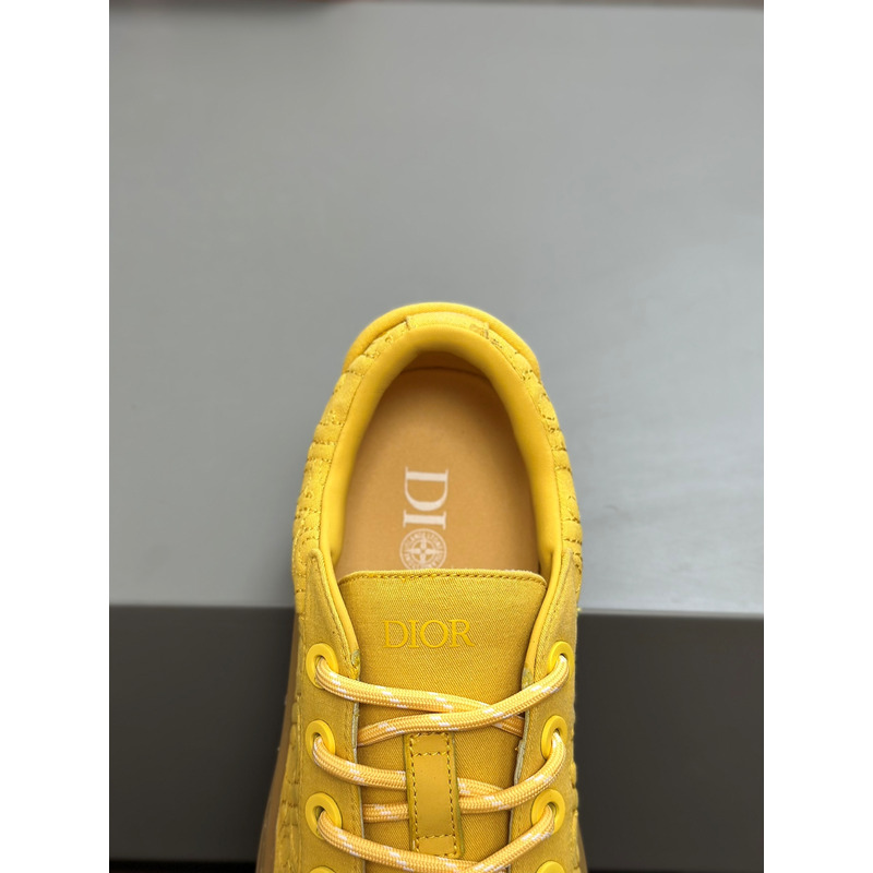 D*or and stone island b33 sneaker yellow and brown