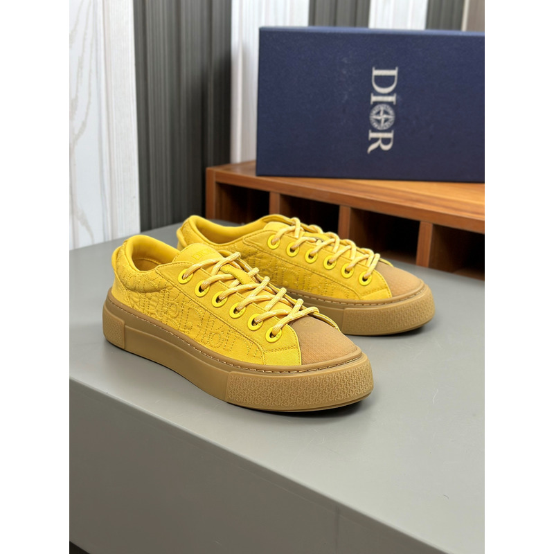 D*or and stone island b33 sneaker yellow and brown