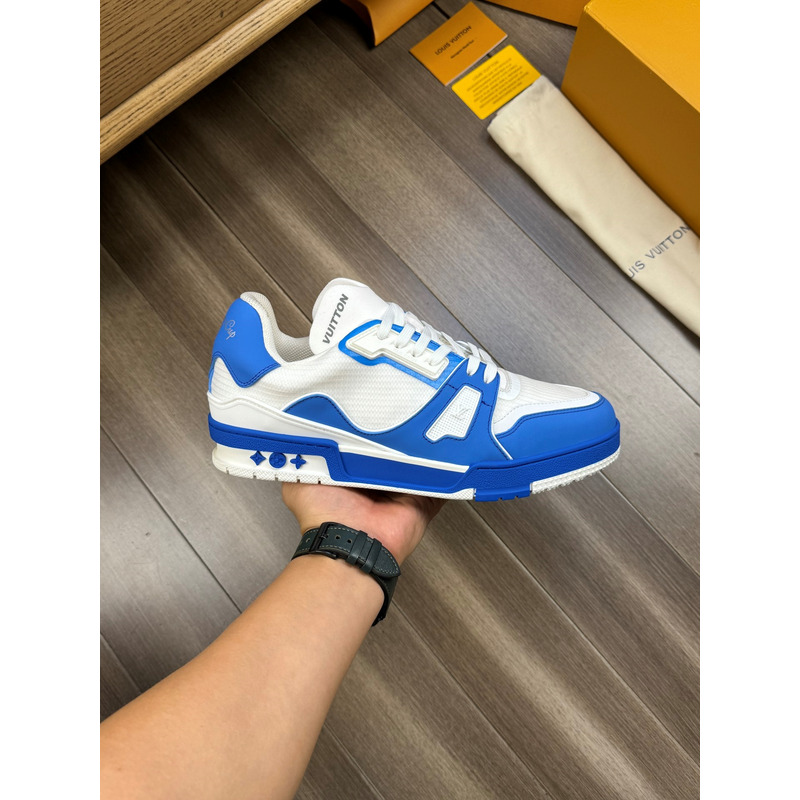 l**is V*t*n trainer calfskin white and blue