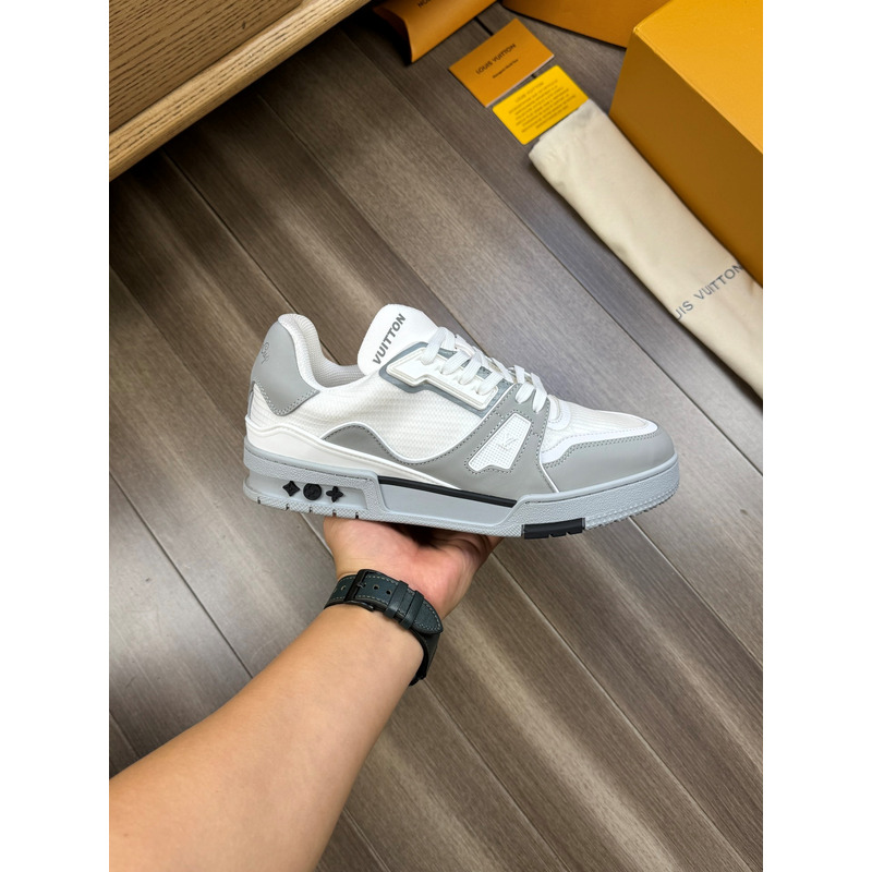 l**is V*t*n trainer calfskin white and grey