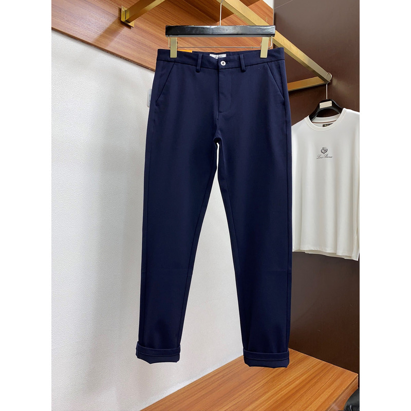 Hermès Trousers Navy Blue