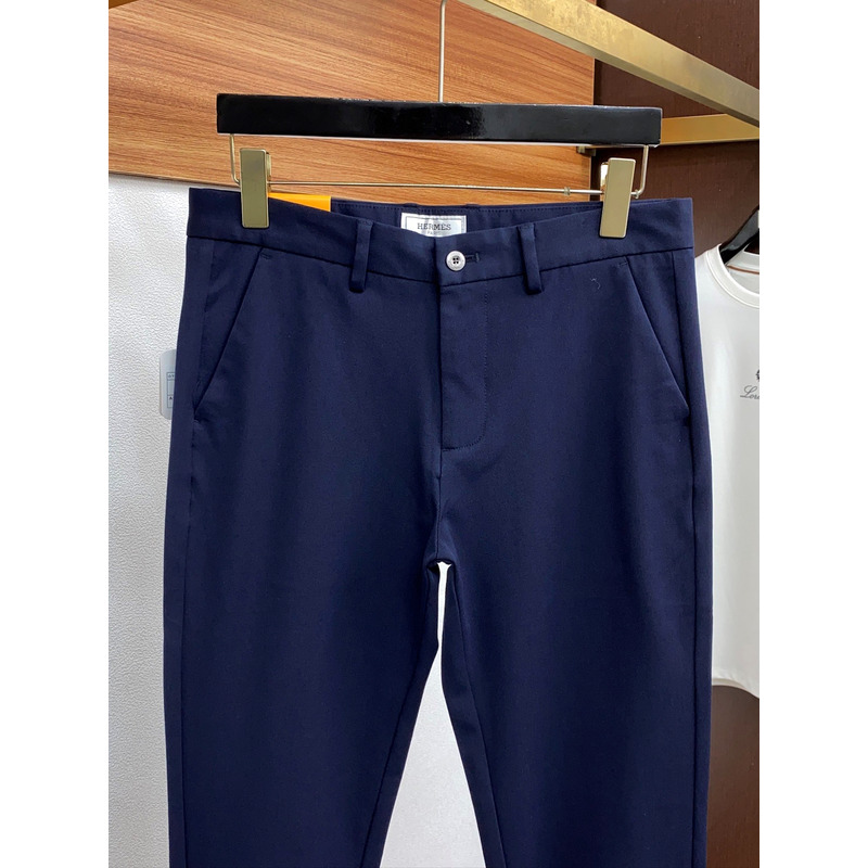 Hermès Trousers Navy Blue