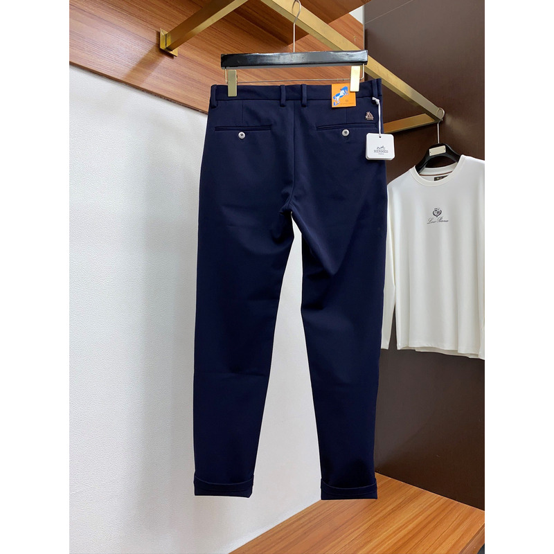 Hermès Trousers Navy Blue