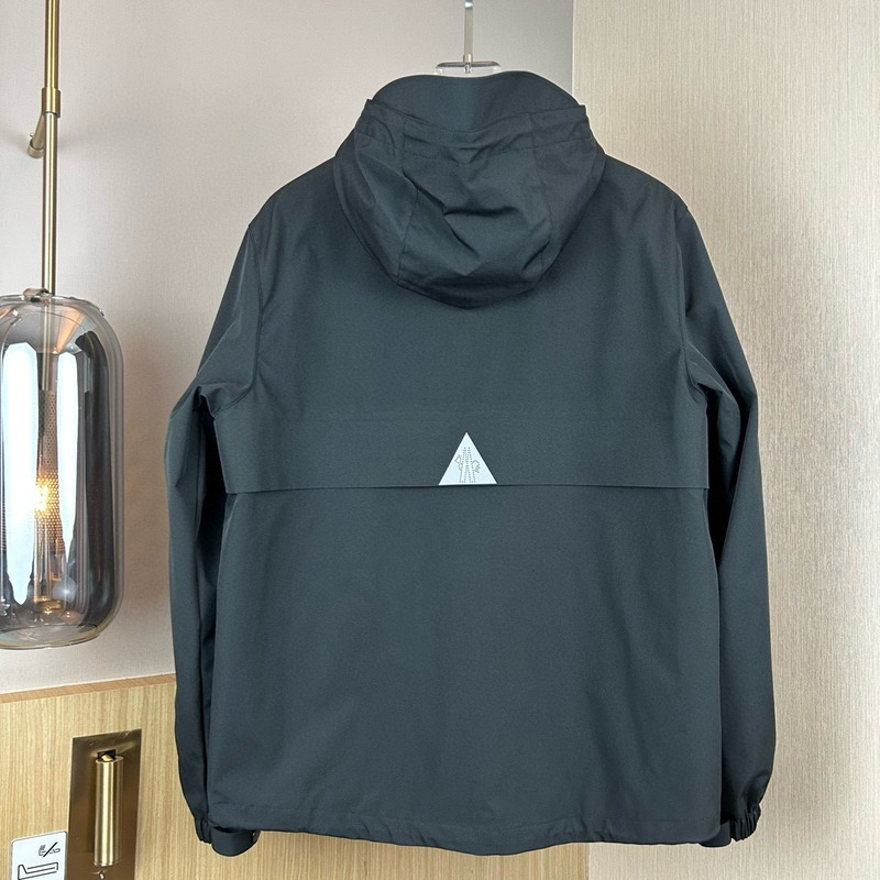 Moncler Zip-up Hoodie Jacket Black