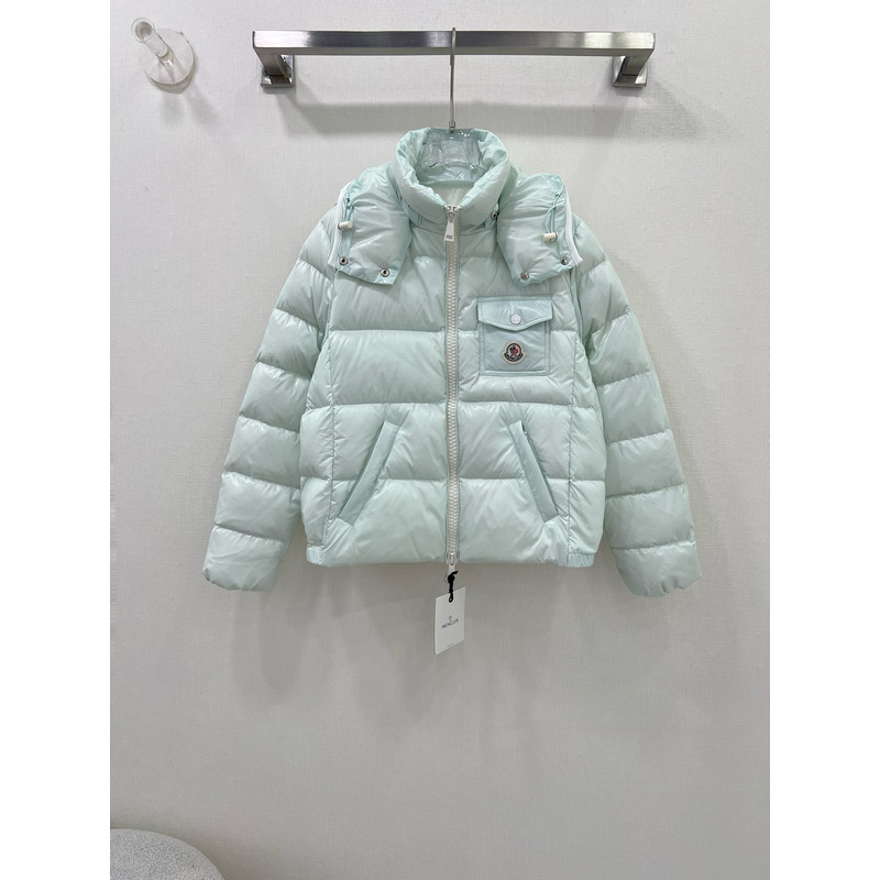 Moncler Andro Short Down Jacket Light Blue