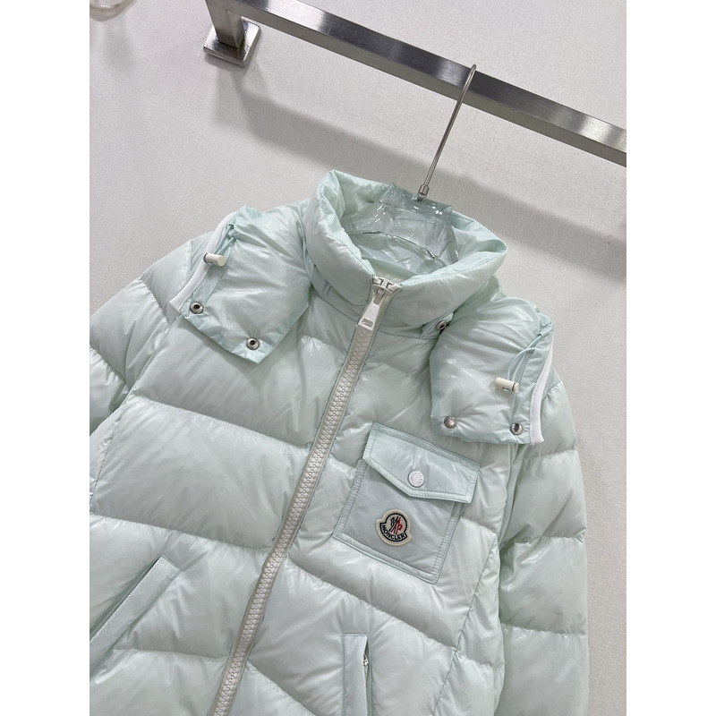 Moncler Andro Short Down Jacket Light Blue