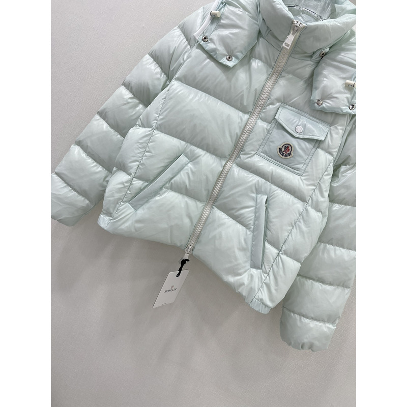 Moncler Andro Short Down Jacket Light Blue