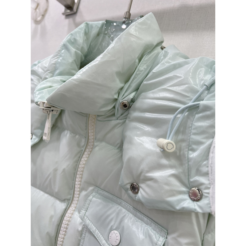 Moncler Andro Short Down Jacket Light Blue