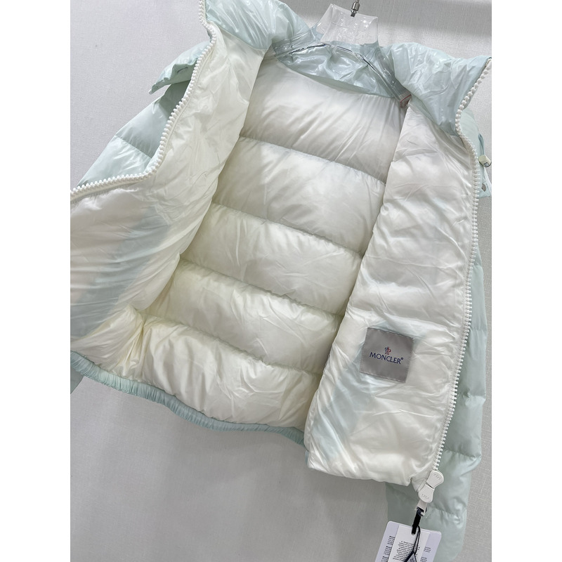 Moncler Andro Short Down Jacket Light Blue