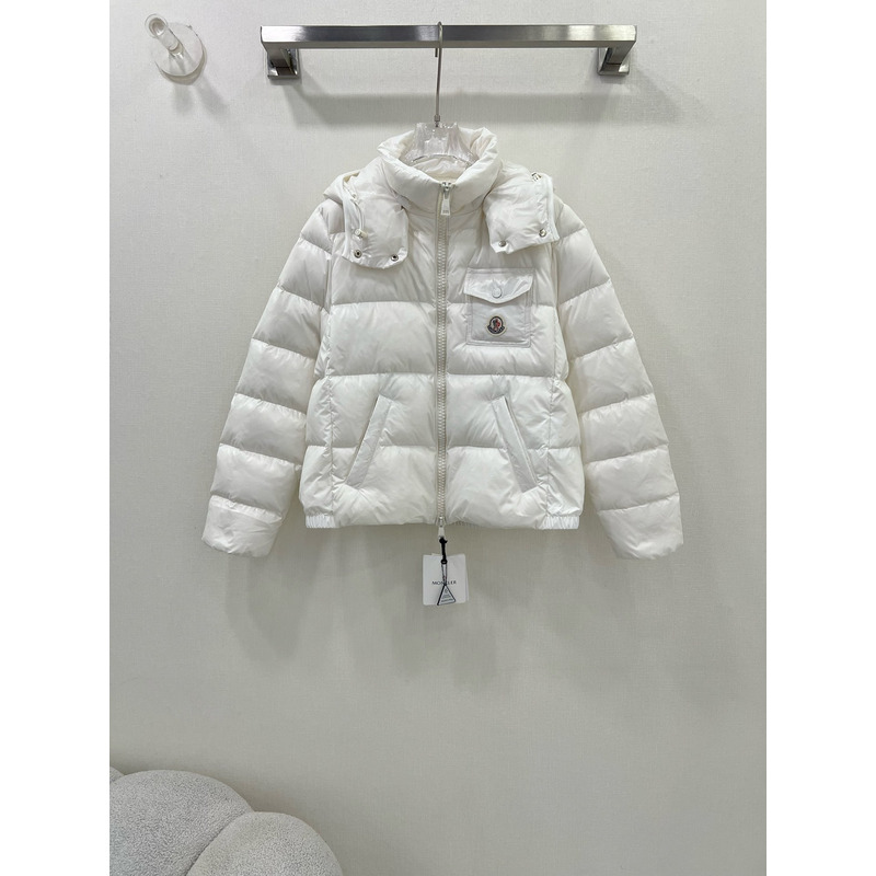 Moncler Andro Short Down Jacket White