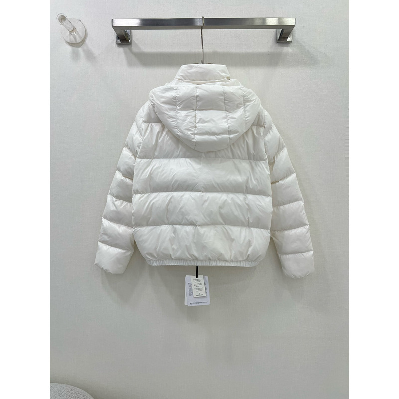 Moncler Andro Short Down Jacket White