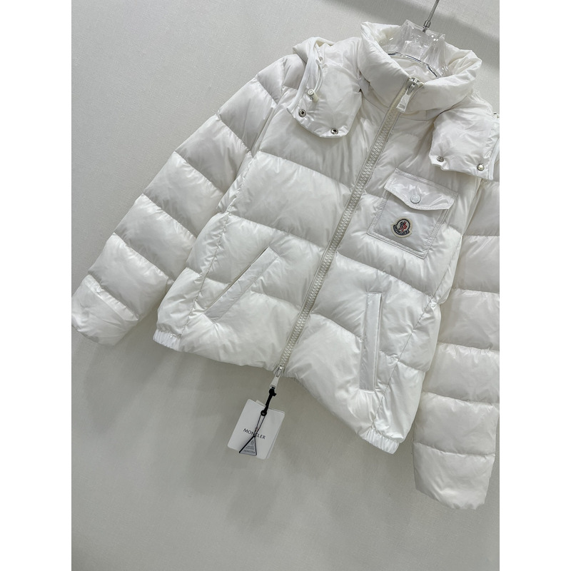 Moncler Andro Short Down Jacket White