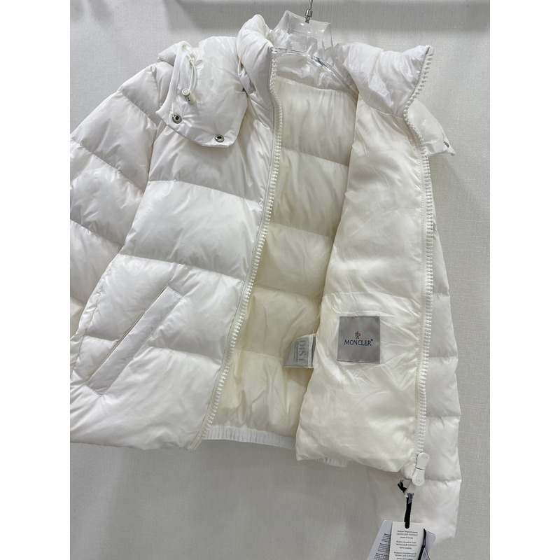 Moncler Andro Short Down Jacket White