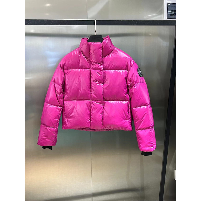 CanadaGoose Cypress Cropped Puffer Hot Pink