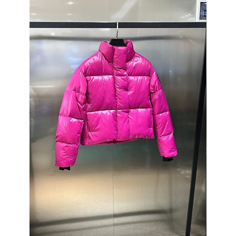 CanadaGoose Cypress Cropped Puffer Hot Pink