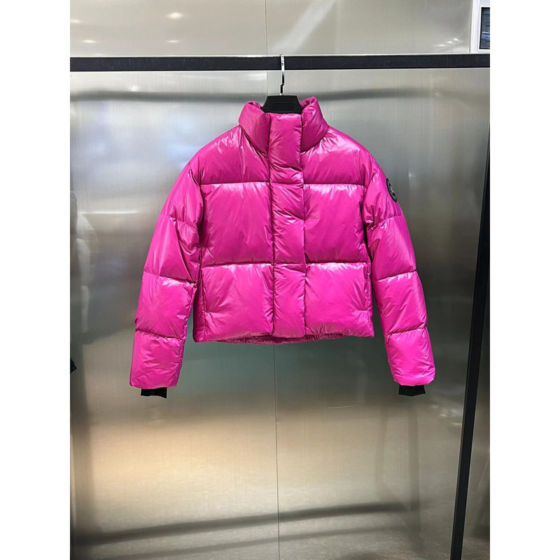 CanadaGoose Cypress Cropped Puffer Hot Pink