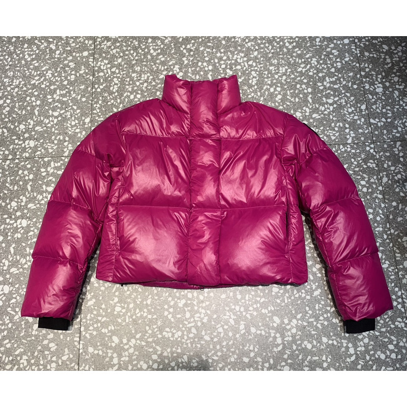 CanadaGoose Cypress Cropped Puffer Hot Pink