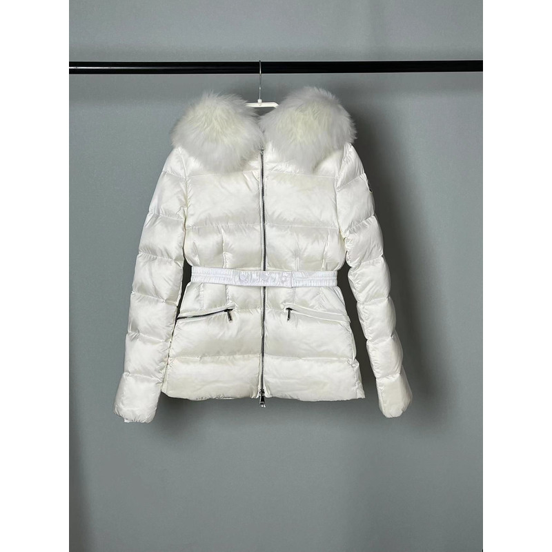 Moncler Boed Short Down Jacket White