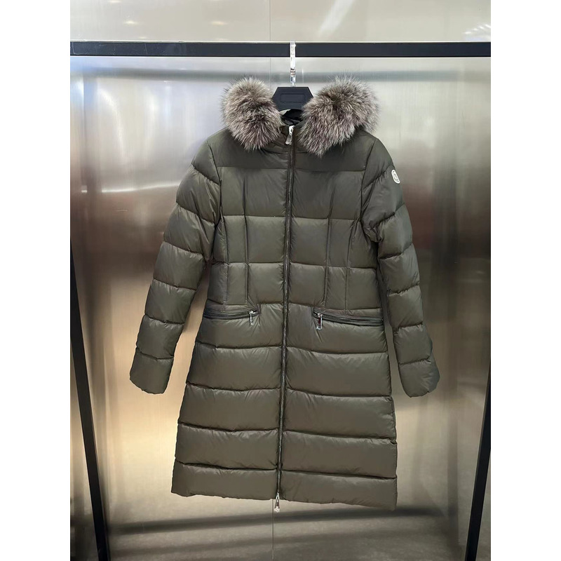 Moncler Boedic Long Down Jacket Grey