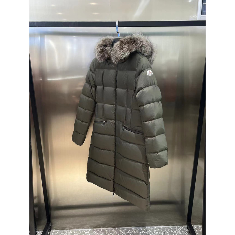 Moncler Boedic Long Down Jacket Grey