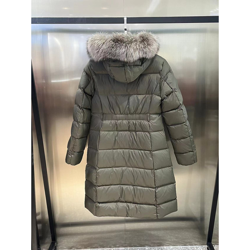 Moncler Boedic Long Down Jacket Grey