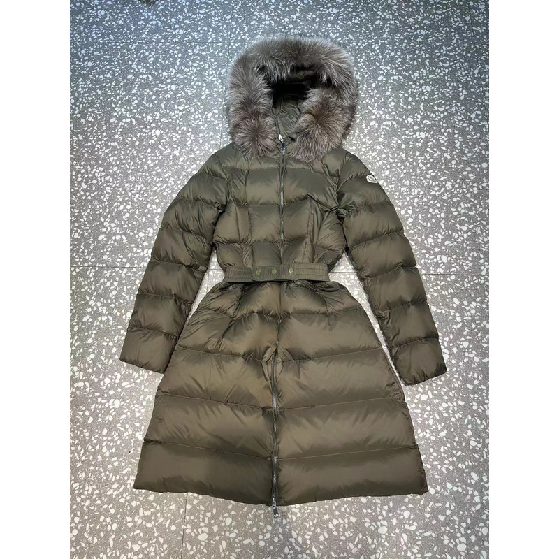 Moncler Boedic Long Down Jacket Grey