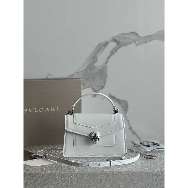 B*l*ai serpenti forever mini top handle bag white