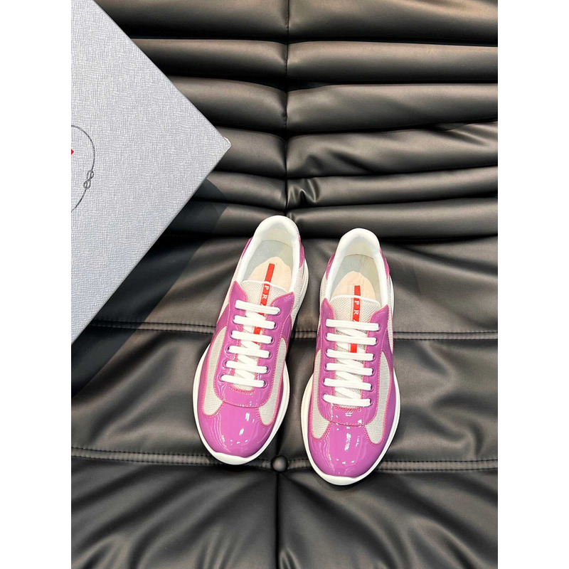 Pra*a america\''s cup leather sneakers pink