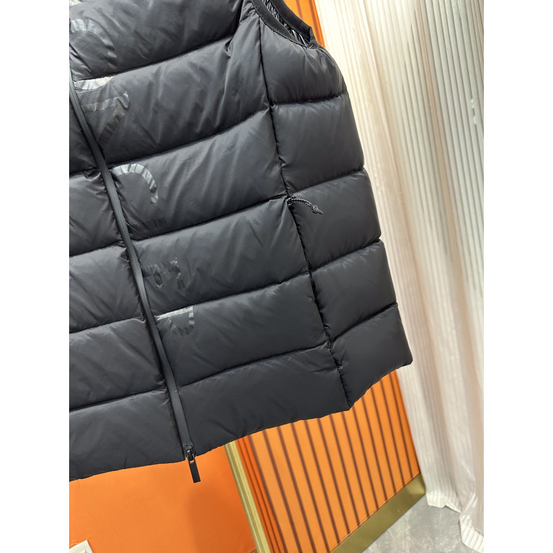 Moncler Padded Gilet With Hood Black