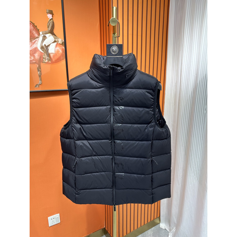 Moncler Padded Gilet With Hood Black