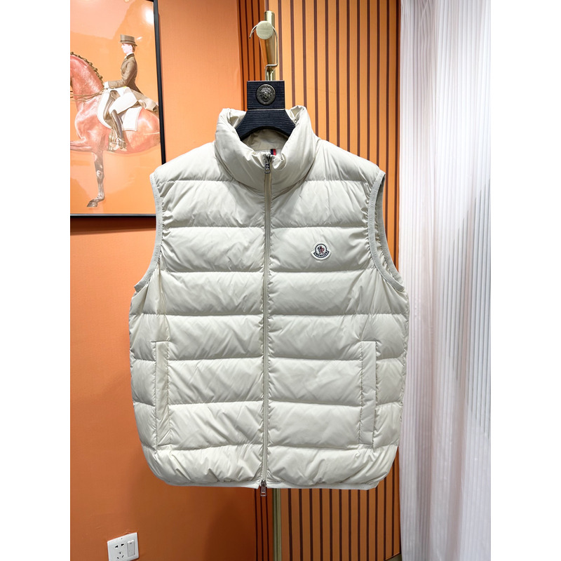 Moncler Contrin Down Vest In White