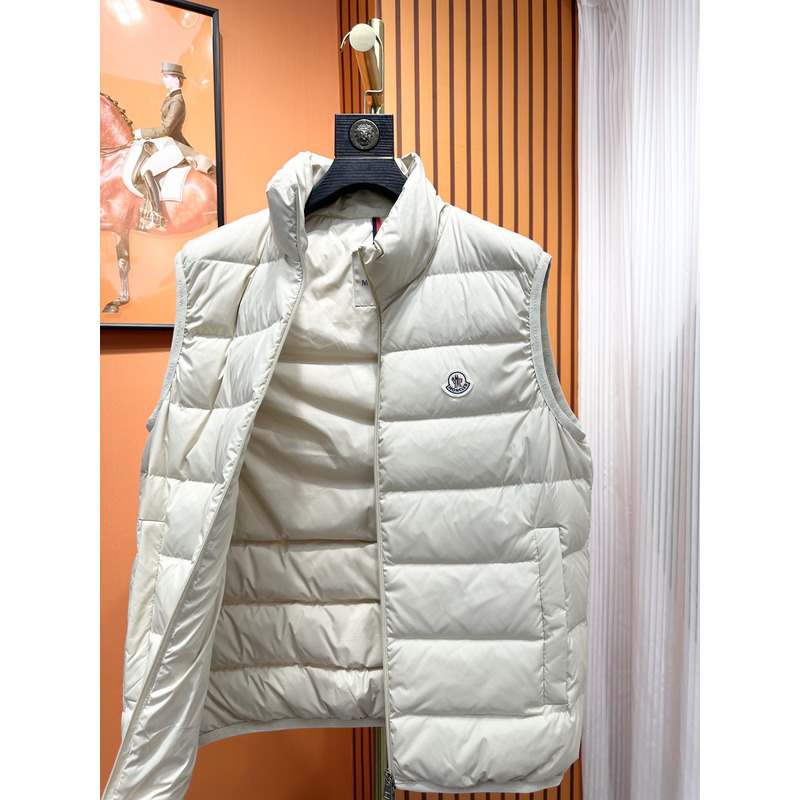 Moncler Contrin Down Vest In White