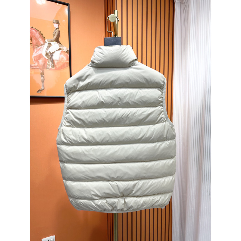 Moncler Contrin Down Vest In White