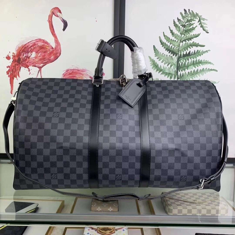 l**is V*t*n keepall bandouliere damier graphite 55