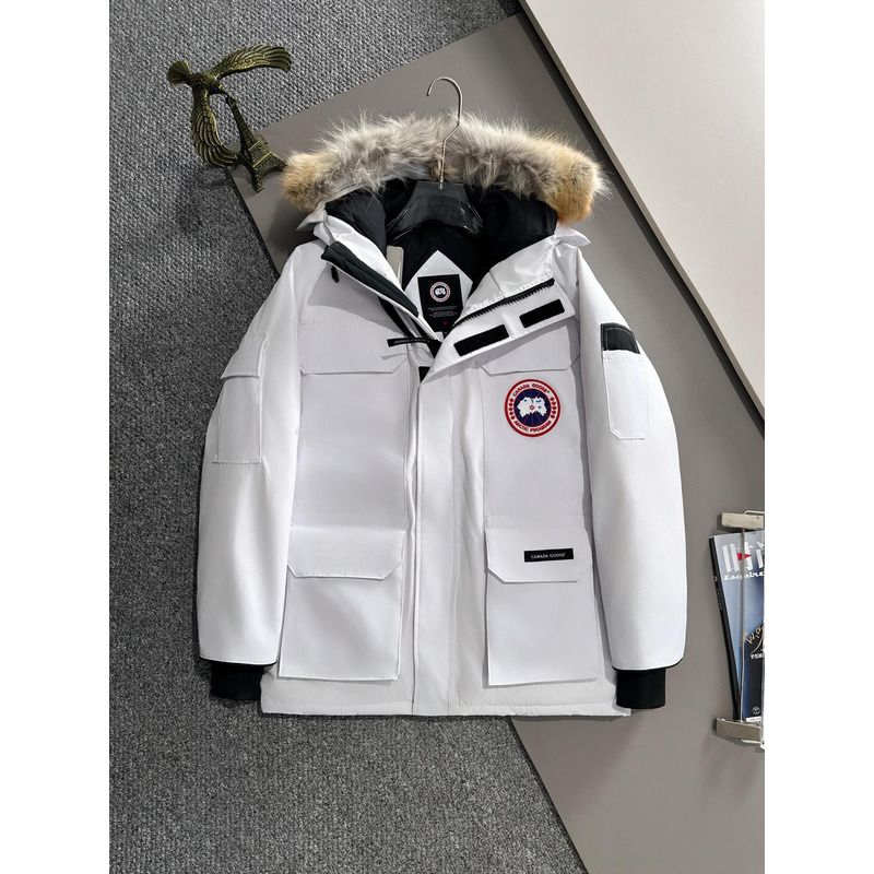 CanadaGoose Youth PBI Expedition Parka White