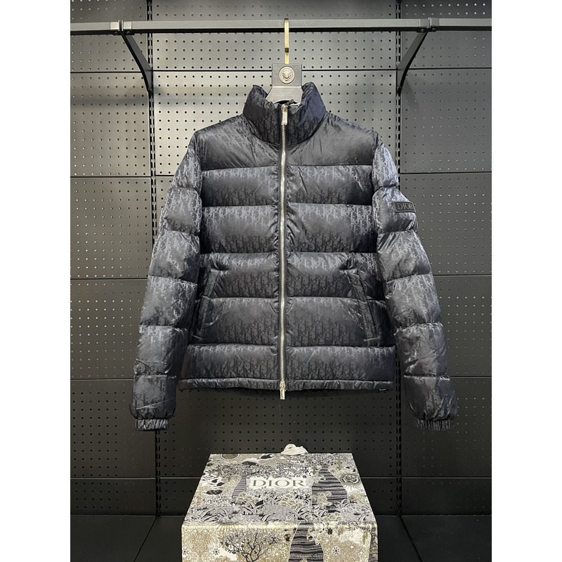 D*or oblique down jacket grey