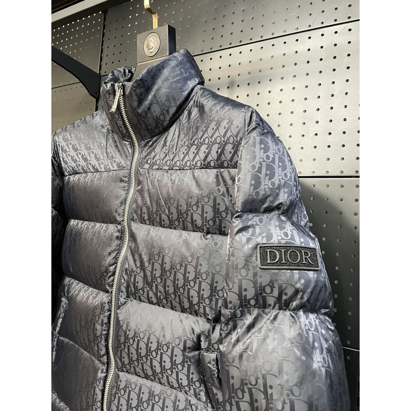 D*or oblique down jacket grey