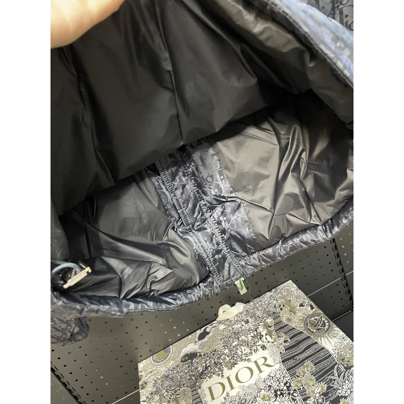 D*or oblique down jacket grey