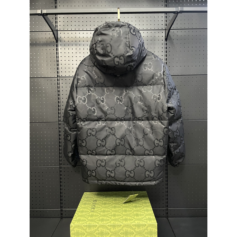 G*u*i jumbo canvas down jacket black