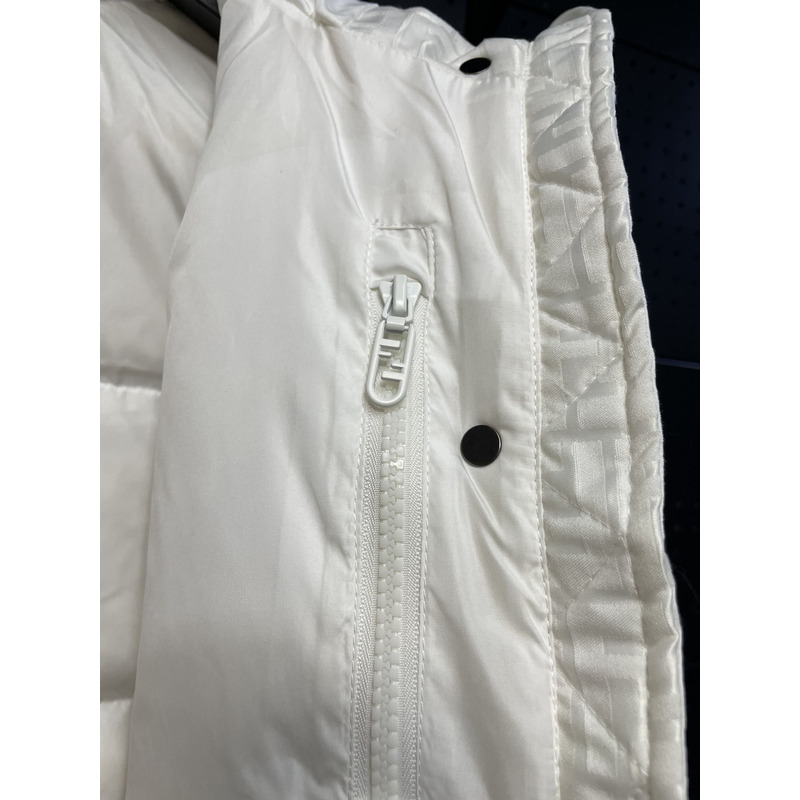 F**di down jacket technical fabric down jacket white