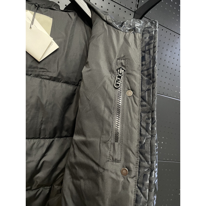 F**di down jacket technical fabric down jacket black