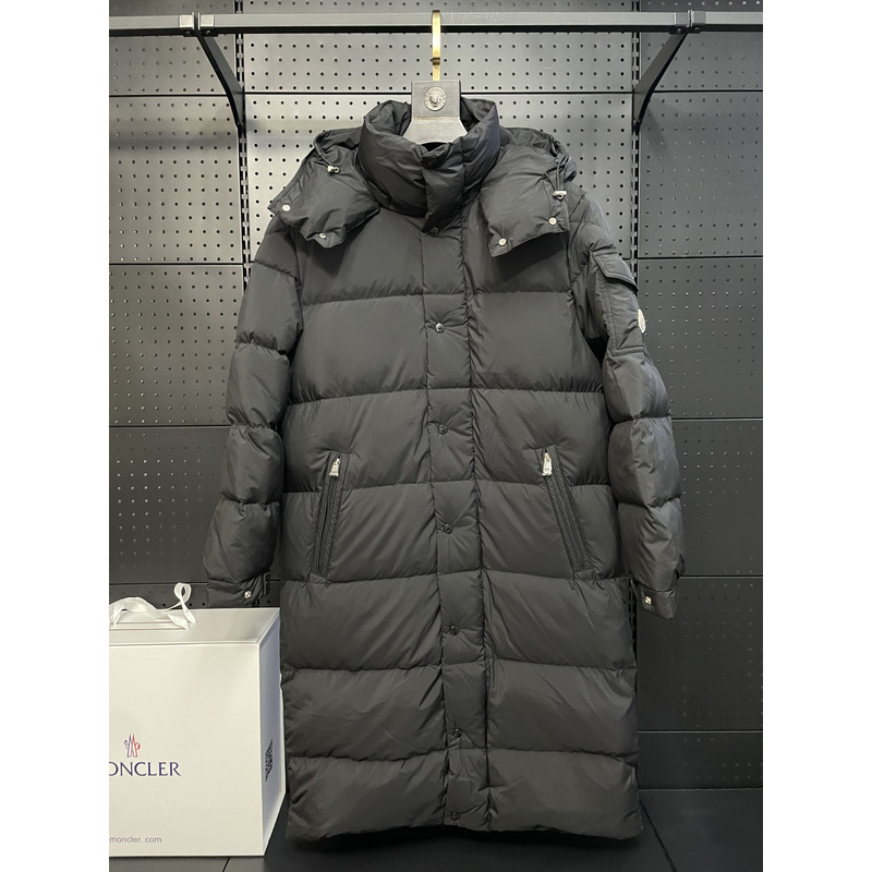 Moncler Logo-patch Padded Coat Black