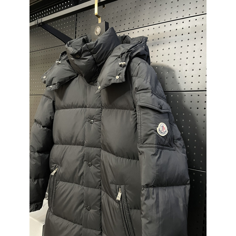 Moncler Logo-patch Padded Coat Black