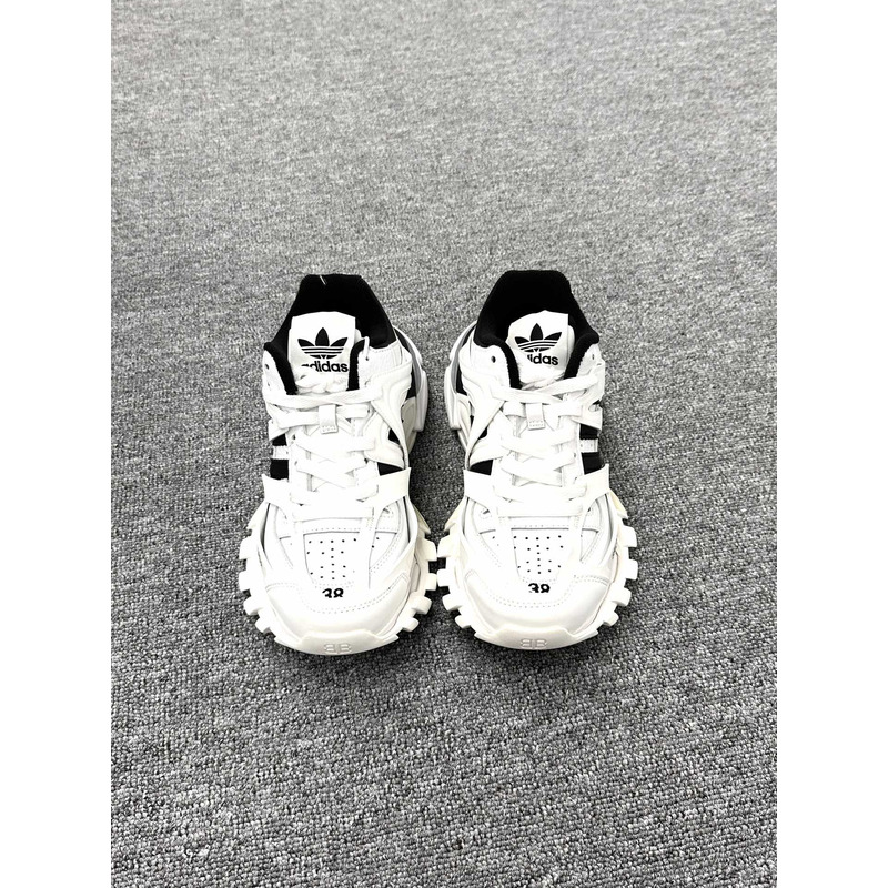 Ba*len*cia*ga Ba*len*cia*ga x ad*s track forum sneakers in white/black