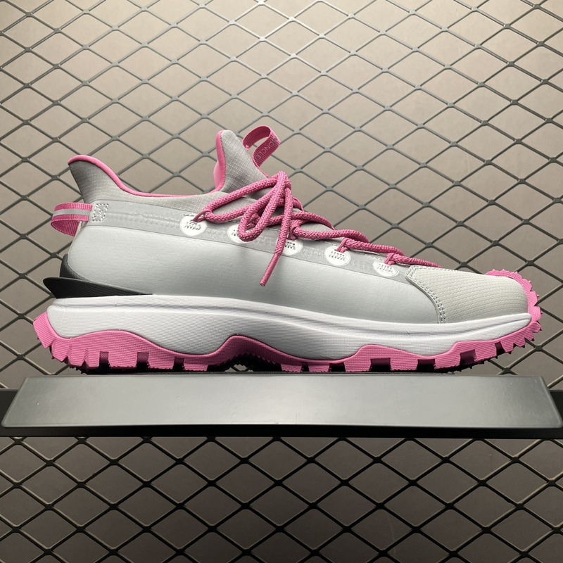 Moncler Trailgrip Lite2 Logo Print Ripstop And Rubber Sneakers Pink